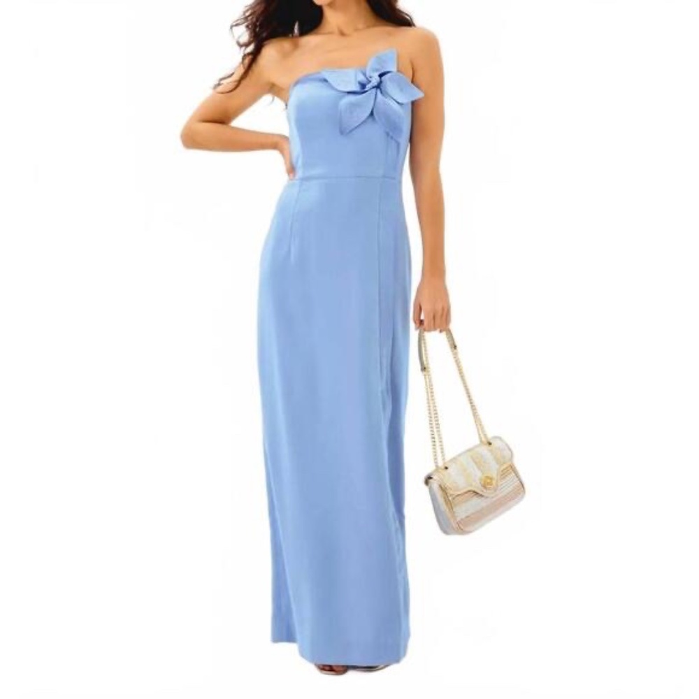 Lilly Pulitzer strapless gown